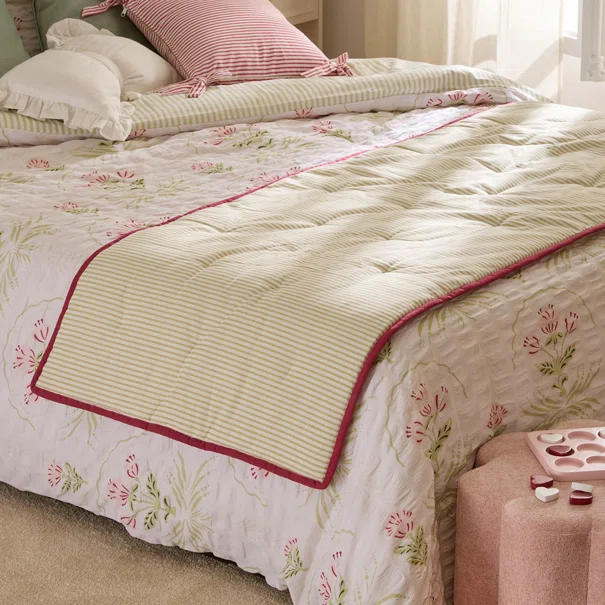 Τραβέρσα Κρεβατιού 2 Όψεων (60x180) A-S Fleur De Rose 215397A
