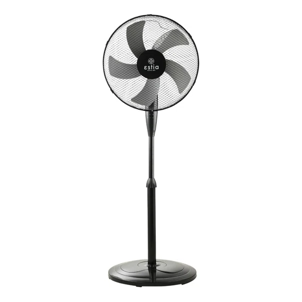Ανεμιστήρας Δαπέδου Με Ορθοστάτη 50W Estia Aeropulse Black 06-21504