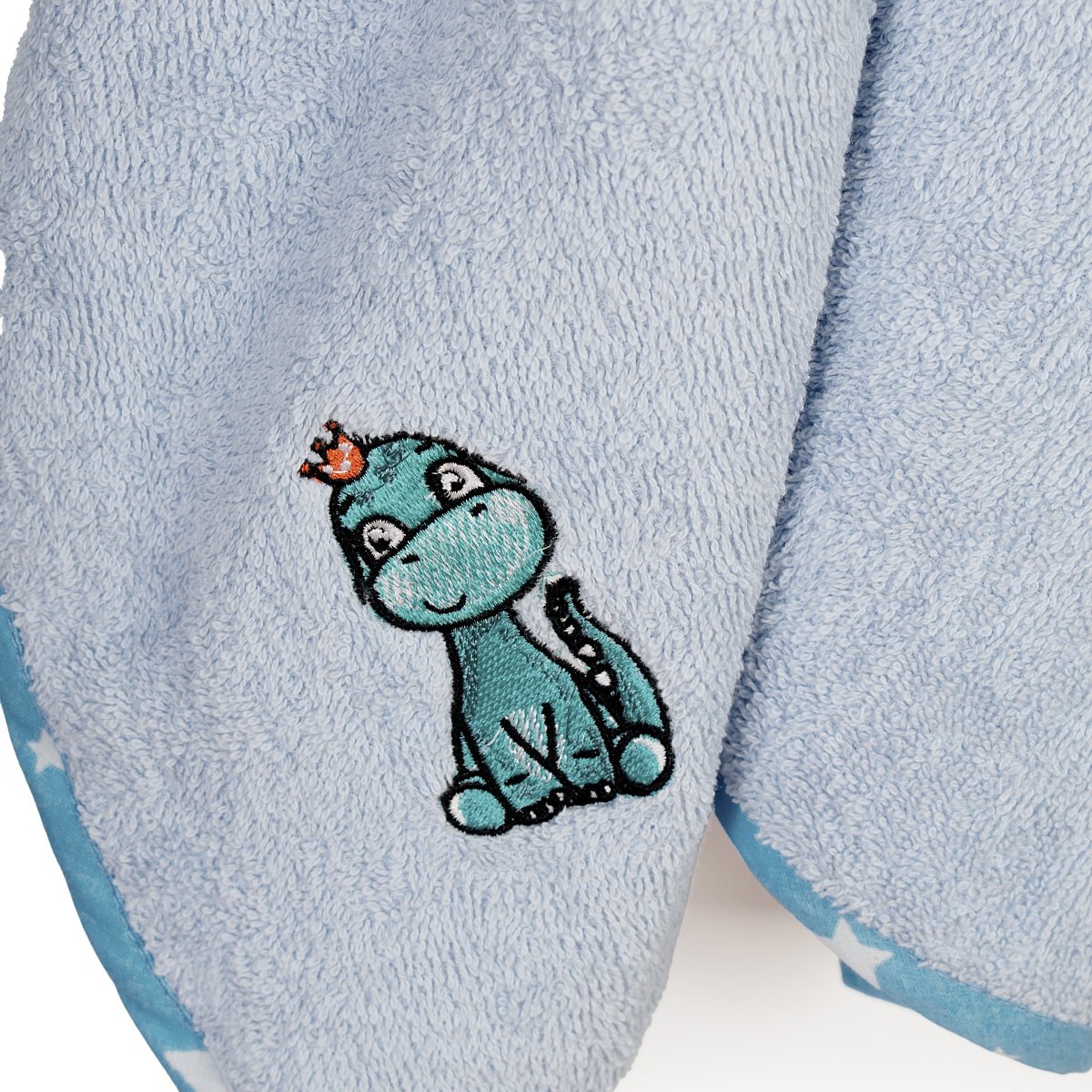 Βρεφική Κάπα (75X85) Dimcol Dinosaur 179 Sky Blue Βρεφικά Προίκα Μωρού Κάπες Βρεφικές Spitishop