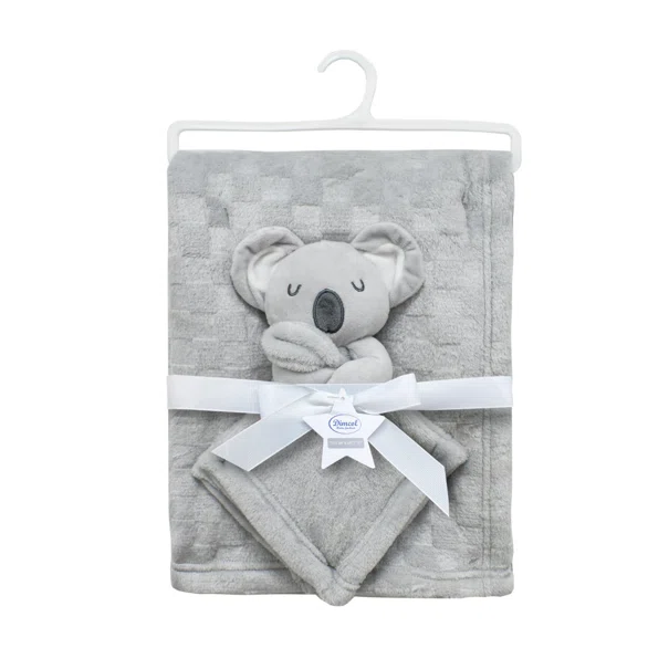 Κουβέρτα Fleece Αγκαλιάς (75x100) + Πανάκι Παρηγοριάς Dimcol Koala 10 Grey