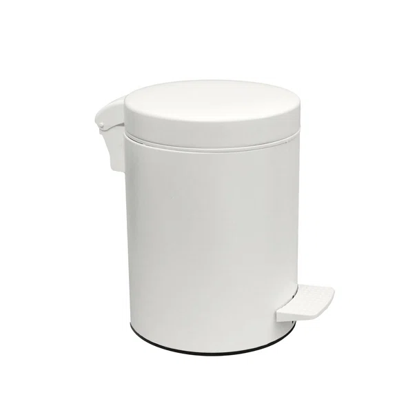 Κάδος Απορριμμάτων Μπάνιου (Φ20x28) Pam & Co 5lt 96 White Matte