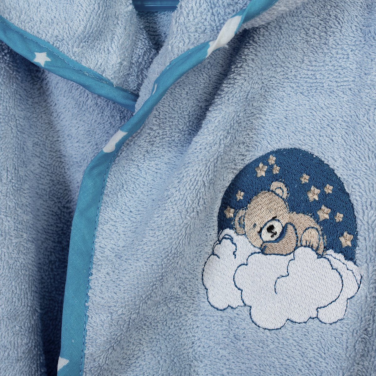 Βρεφικό Μπουρνούζι Dimcol Cloudy Bear 175 Sky Blue Παιδικά Μπουρνούζια - Βρεφικά για Αγόρια Spitishop