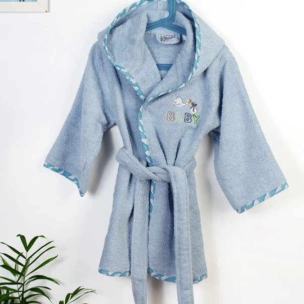 Βρεφικό Μπουρνούζι Dimcol Stork 191 Sky Blue