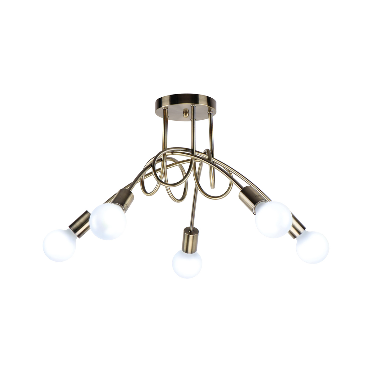 Φωτιστικό Οροφής Πολύφωτο Homelighting Quirky 77-8090 Bronze