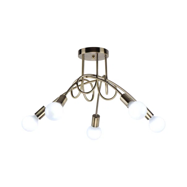 Φωτιστικό Οροφής Πολύφωτο Homelighting Quirky 77-8090 Bronze