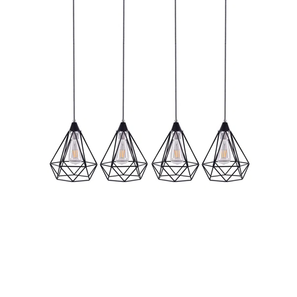 Φωτιστικό Οροφής Πολύφωτο Homelighting Mila 77-4348 Black