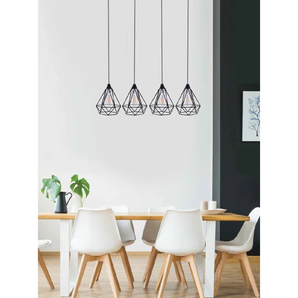 Φωτιστικό Οροφής Πολύφωτο Homelighting Mila 77-4348 Black