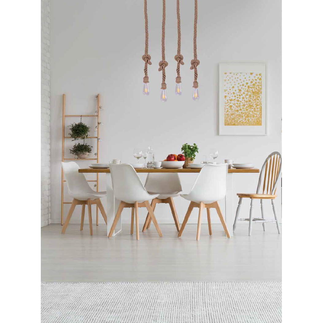 Φωτιστικό Οροφής Πολύφωτο Homelighting Maya 77-4345 Black