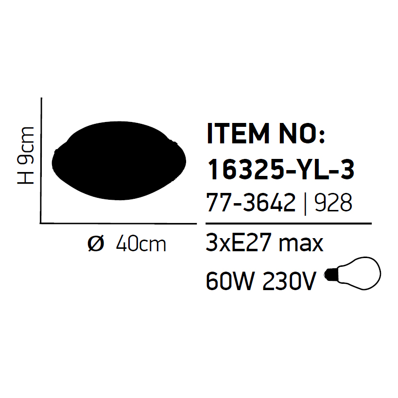 Φωτιστικό Πλαφονιέρα Homelighting Talin 77-3642 White Φωτιστικά Οροφής Spitishop