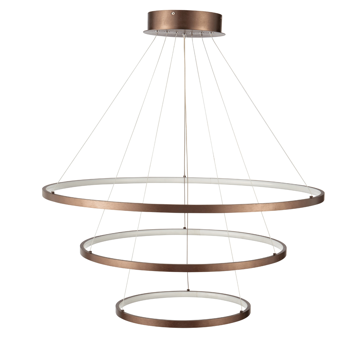 Φωτιστικό Οροφής LED Dimmable Homelighting Morelli 77-8131 Coffee