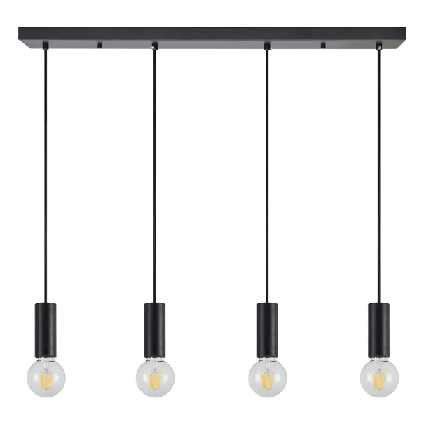 Φωτιστικό Οροφής Πολύφωτο Homelighting Adept Tube 77-8482 Black