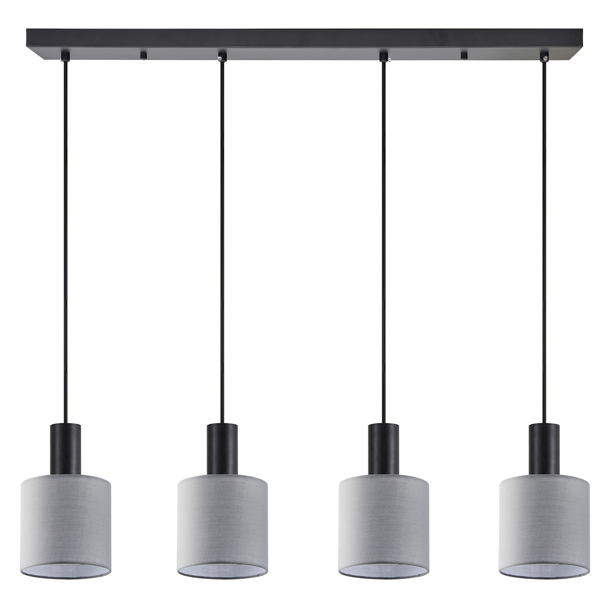 Φωτιστικό Οροφής Πολύφωτο Homelighting 77-8518 Black/Grey