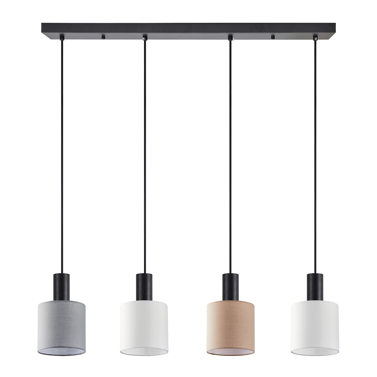 Φωτιστικό Οροφής Πολύφωτο Homelighting 77-8917 Flex Black