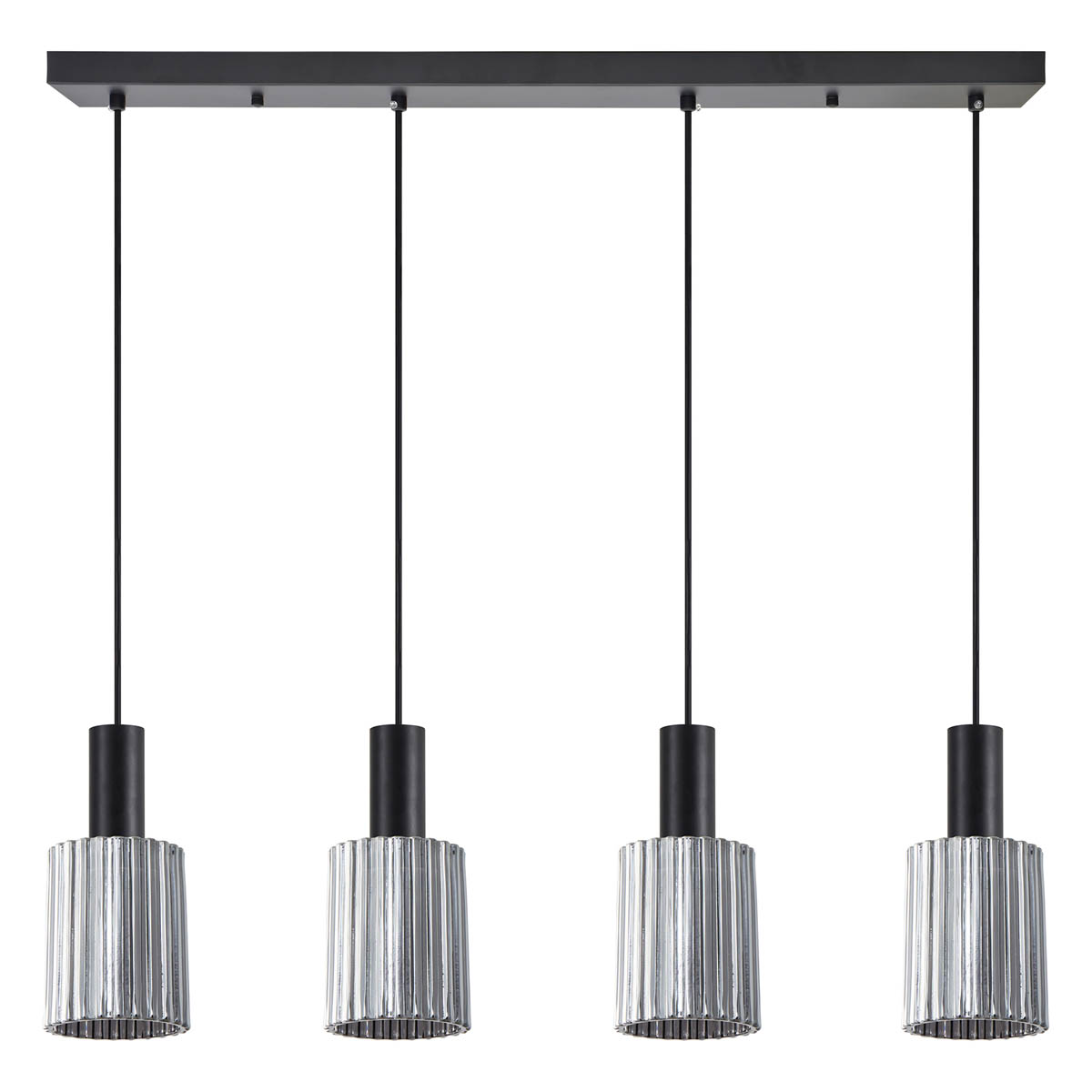 Φωτιστικό Οροφής Πολύφωτο Homelighting 77-8489 Black/Smoked