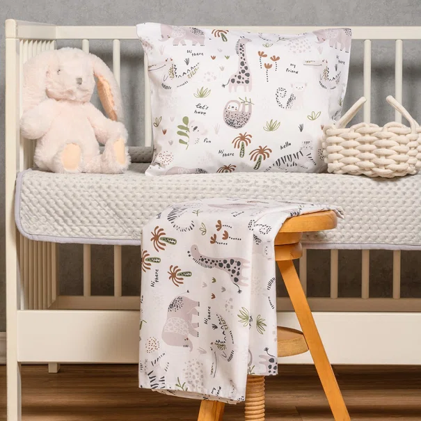 Σεντόνια Κούνιας (Σετ) Melinen Prime Line Baby Jungle