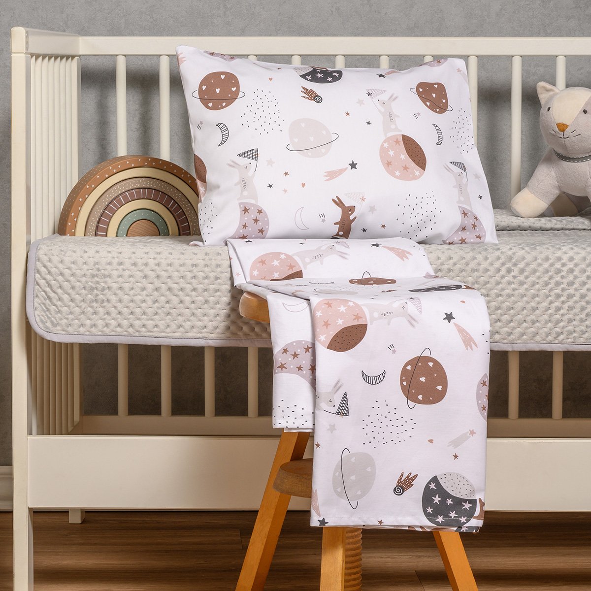 Σεντόνια Κούνιας (Σετ) Melinen Prime Line Baby Universe Βρεφικά Προίκα Μωρού Spitishop