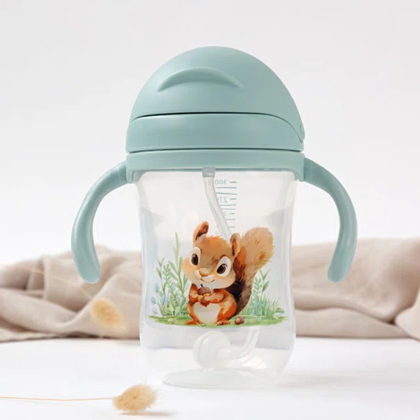 Παγούρι 300ml Με Καλαμάκι Kiokids Σκιουράκι 6335