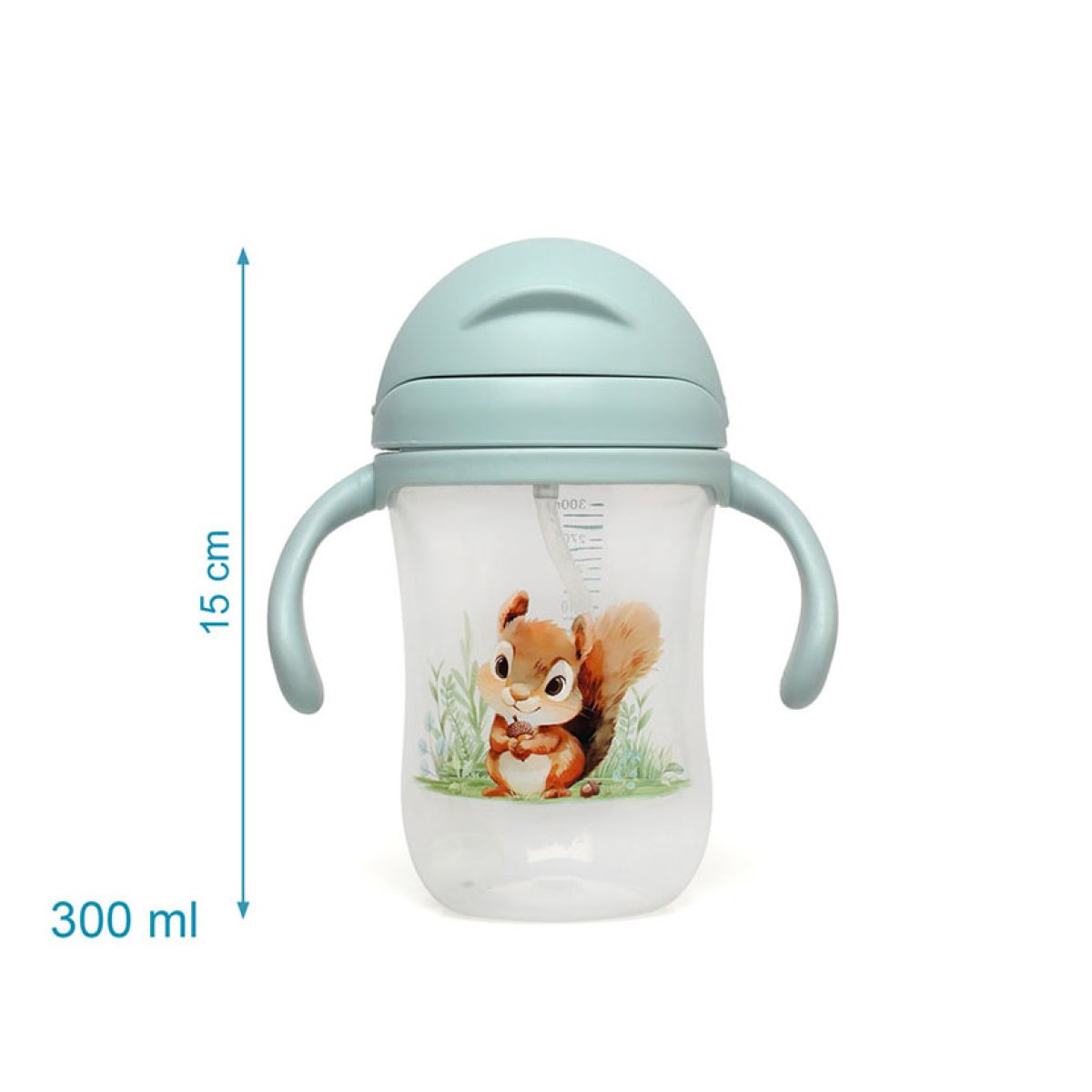 Παγούρι 300Ml με Καλαμάκι Kiokids Σκιουράκι 6335 Παιδικά Είδη Φαγητού & Αξεσουάρ Σερβιρίσματος Μπουκάλια Παγούρια Spitishop