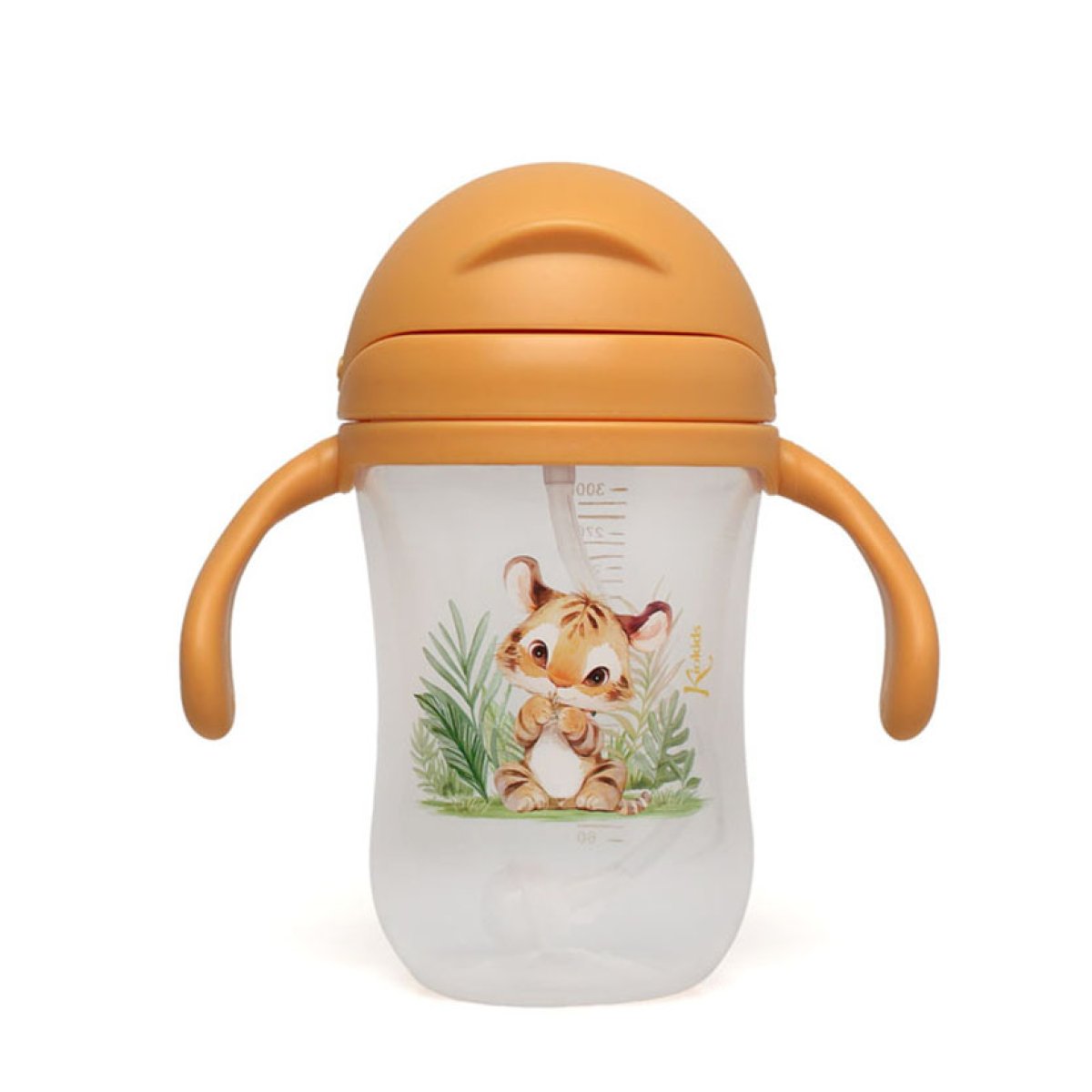 Παγούρι 300ml Με Καλαμάκι Kiokids Λιονταράκι 6334