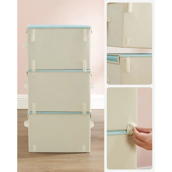 Κουτιά Αποθήκευσης (Σετ 3τμχ) Songmics RLB700Q01