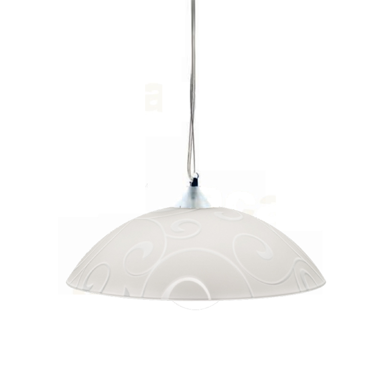 Φωτιστικό Οροφής Μονόφωτο Aca Chaplin DLA321C1 Chrome/White