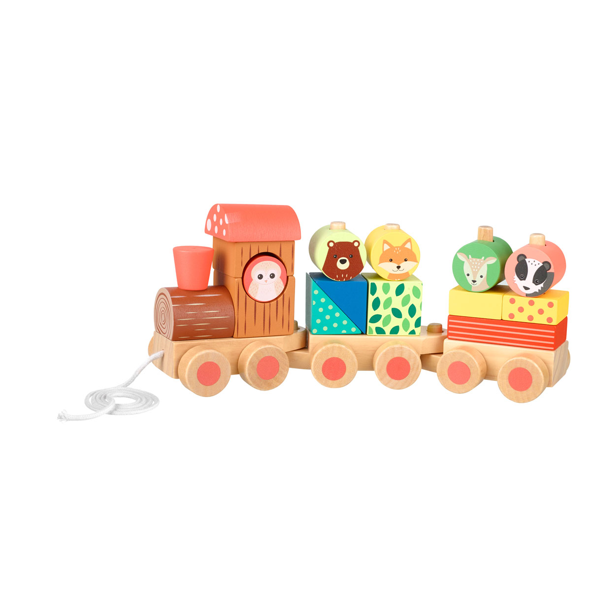 Ξύλινο Παιχνίδι Τρεχαλίτσα Orange Tree Toys Train 60-08098 Παιχνίδια Βρεφικά για Μωρά 12 - 18 Μηνών Spitishop