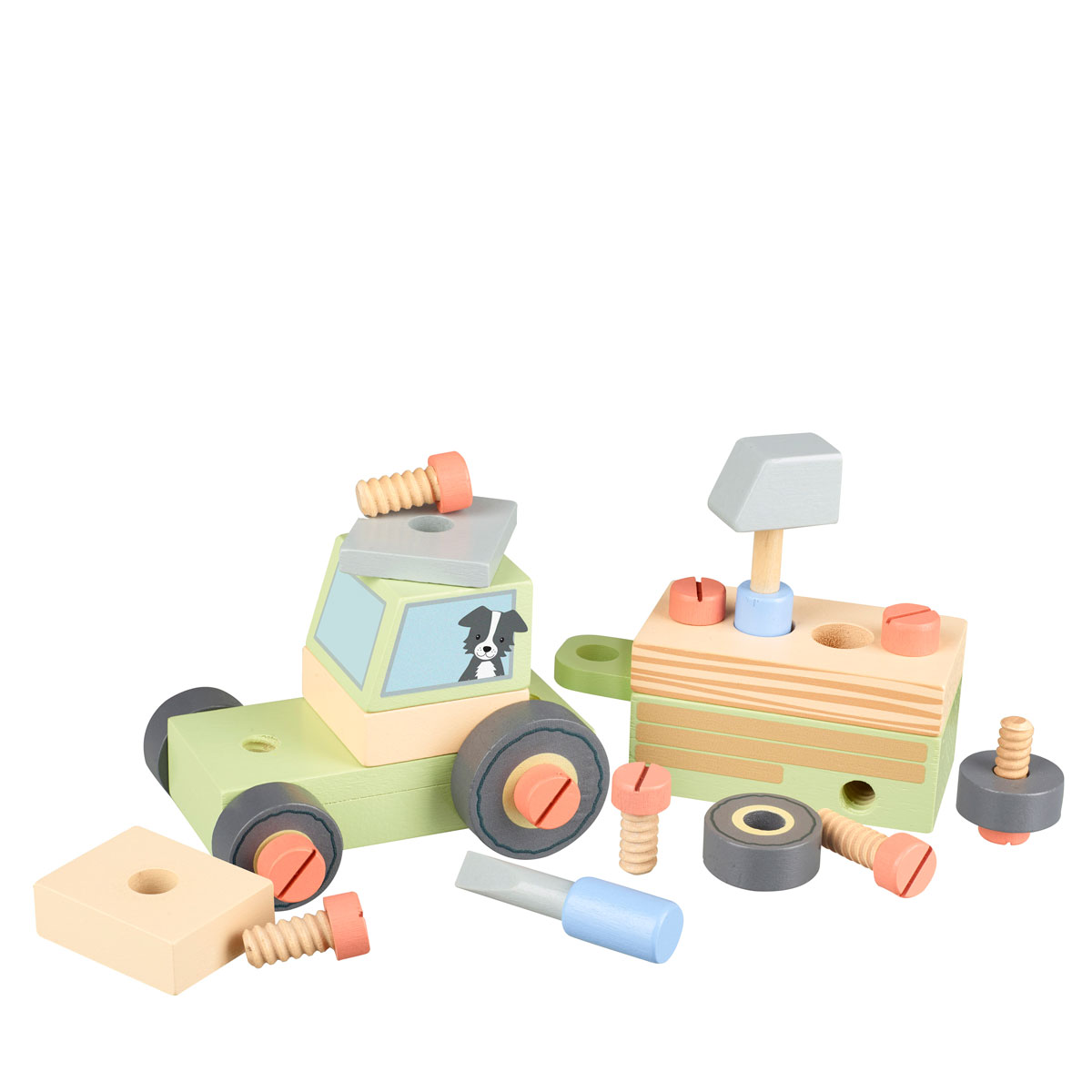 Ξύλινο Παιχνίδι Orange Tree Toys Tractor 60-12801 Παιχνίδια Ξύλινα Spitishop