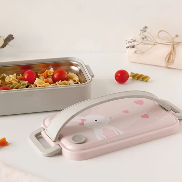 Φαγητοδοχείο 550ml (19x11x6) Kiokids Lovely Bunny 3531