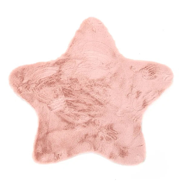 Παιδικό Χαλί Γούνινο (100x100) Royal Carpet Bunny Kids Star Pink