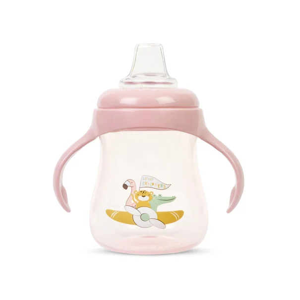 Ποτήρι Εκπαιδευτικό 250ml Saro Little Explorers Ροζ 51406