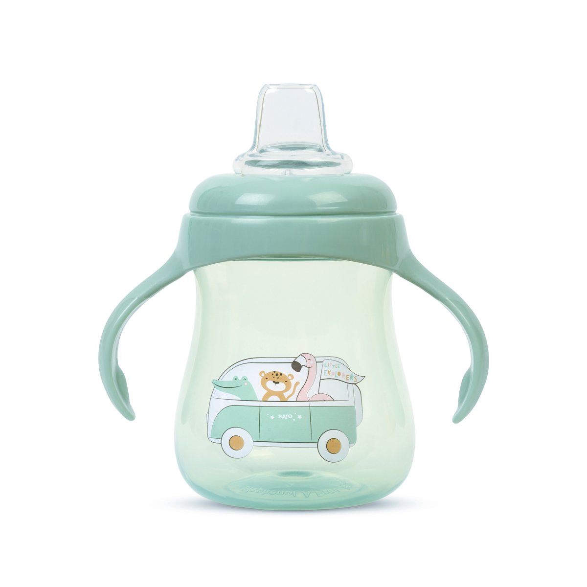 Ποτήρι Εκπαιδευτικό 250Ml Saro Little Explorers Μέντα 51404 Παιδικά Είδη Φαγητού & Αξεσουάρ Σερβιρίσματος Εκπαίδευσης Spitishop