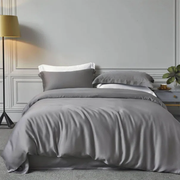 Παπλωματοθήκη King Size (Σετ 240x260) Rythmos Bamboo D.Grey