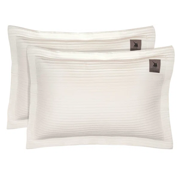 Ζεύγος Μαξιλαροθήκες Καπιτονέ (50x70) Greenwich Polo Club Essential Lines 4453 White