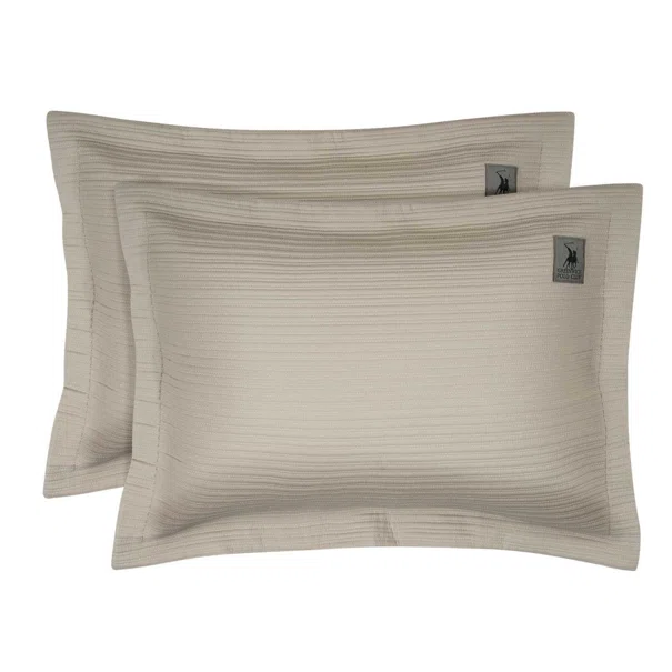 Ζεύγος Μαξιλαροθήκες Καπιτονέ (50x70) Greenwich Polo Club Essential Lines 4455 Taupe