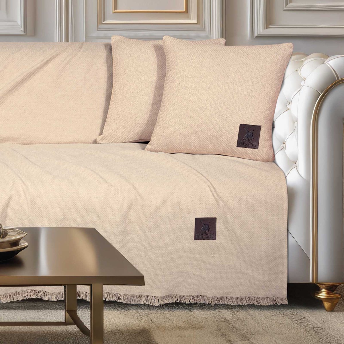 Ριχτάρι Καναπέ Τριθέσιου (180x300) Greenwich Polo Club 3987 Beige