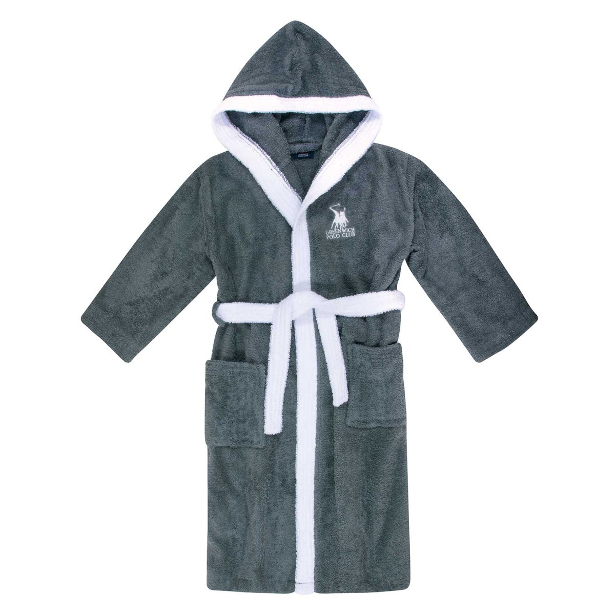 Παιδικό Μπουρνούζι Greenwich Polo Club Baby 8623 D Grey Παιδικά Μπουρνούζια - Βρεφικά για Αγόρια Spitishop