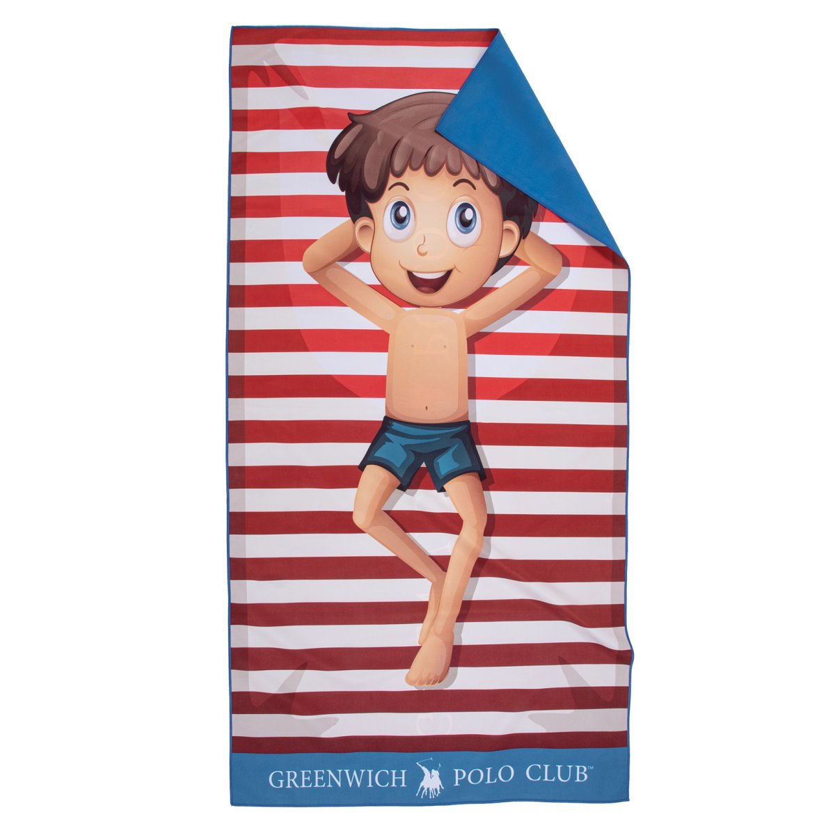 Παιδική Πετσέτα Θαλάσσης Microfiber 2 Όψεων (70x140) Greenwich Polo Club Junior 4181