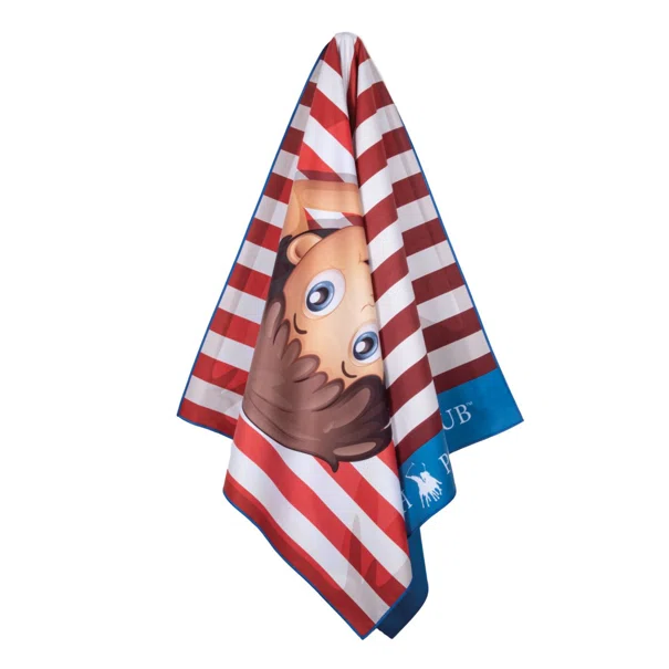 Παιδική Πετσέτα Θαλάσσης Microfiber 2 Όψεων (70x140) Greenwich Polo Club Junior 4181