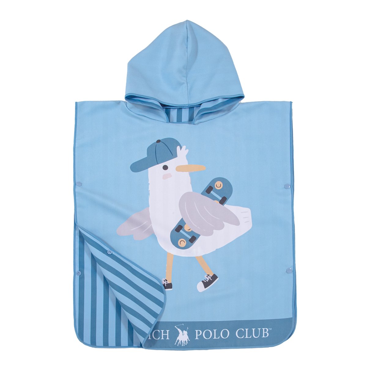 Παιδικό Πόντσο Microfiber (50x115) 2 Όψεων Greenwich Polo Club Junior 4177