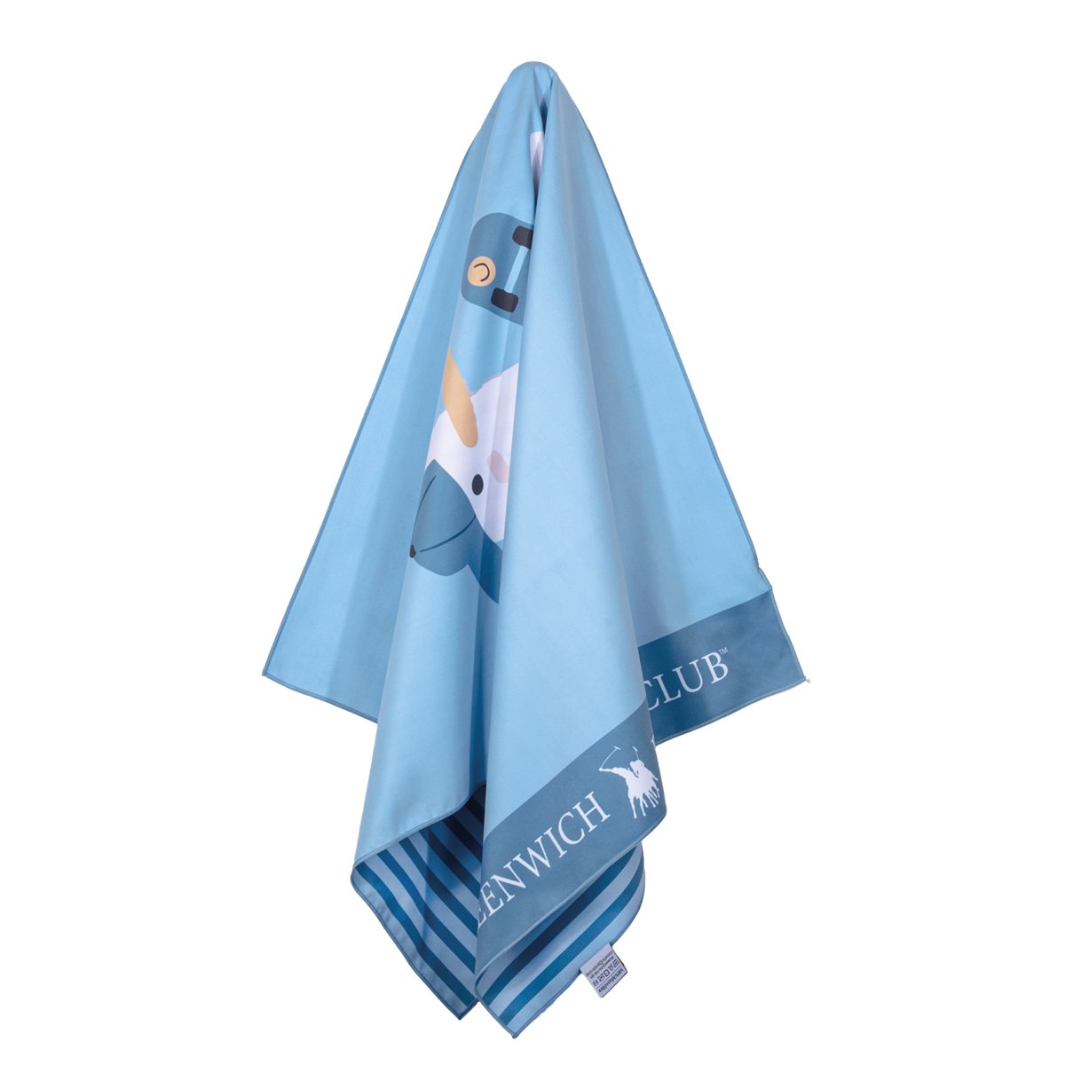 Παιδική Πετσέτα Θαλάσσης Microfiber 2 Όψεων (70x140) Greenwich Polo Club Junior 4177