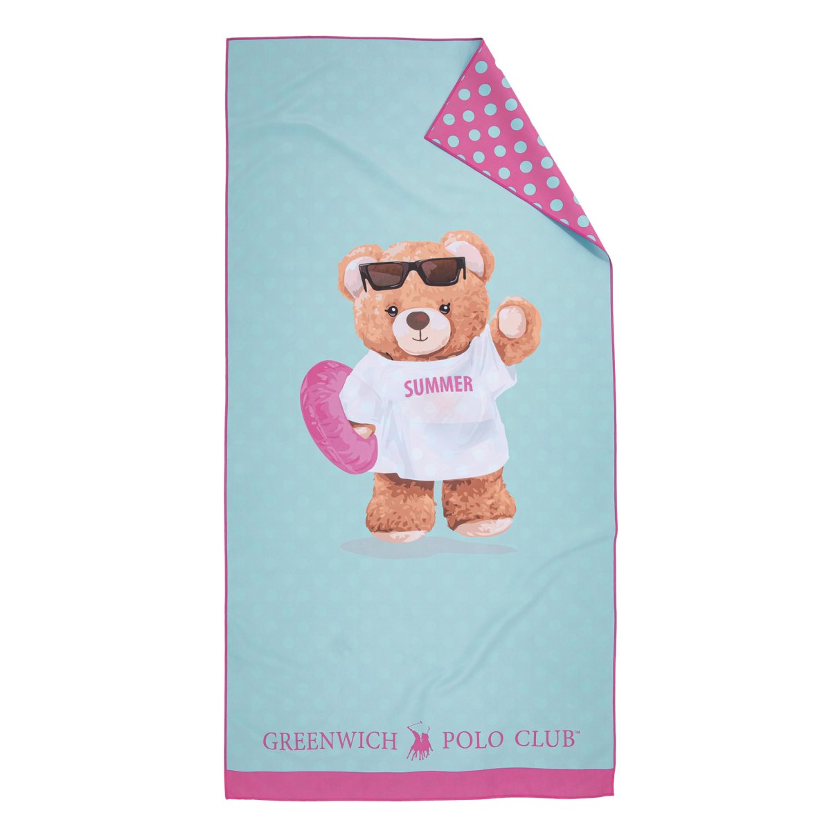 Παιδική Πετσέτα Θαλάσσης Microfiber 2 Όψεων (70x140) Greenwich Polo Club Junior 5223