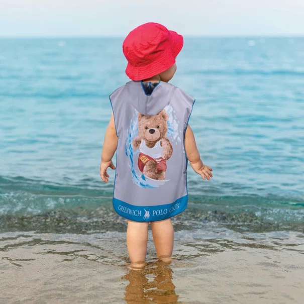 Παιδικό Πόντσο Microfiber (50x115) 2 Όψεων Greenwich Polo Club Junior 4179