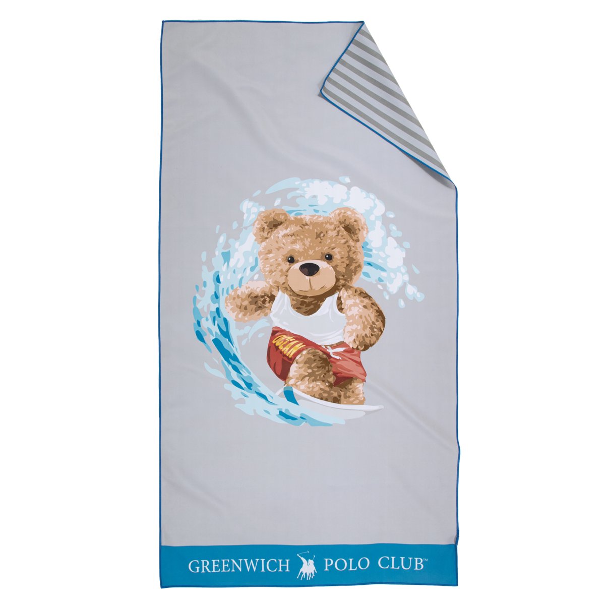 Παιδική Πετσέτα Θαλάσσης Microfiber 2 Όψεων (70x140) Greenwich Polo Club Junior 4179