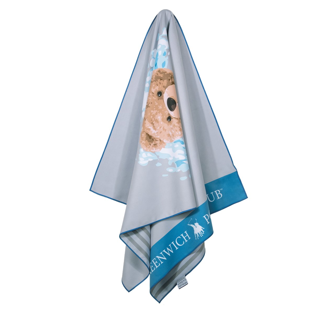 Παιδική Πετσέτα Θαλάσσης Microfiber 2 Όψεων (70x140) Greenwich Polo Club Junior 4179