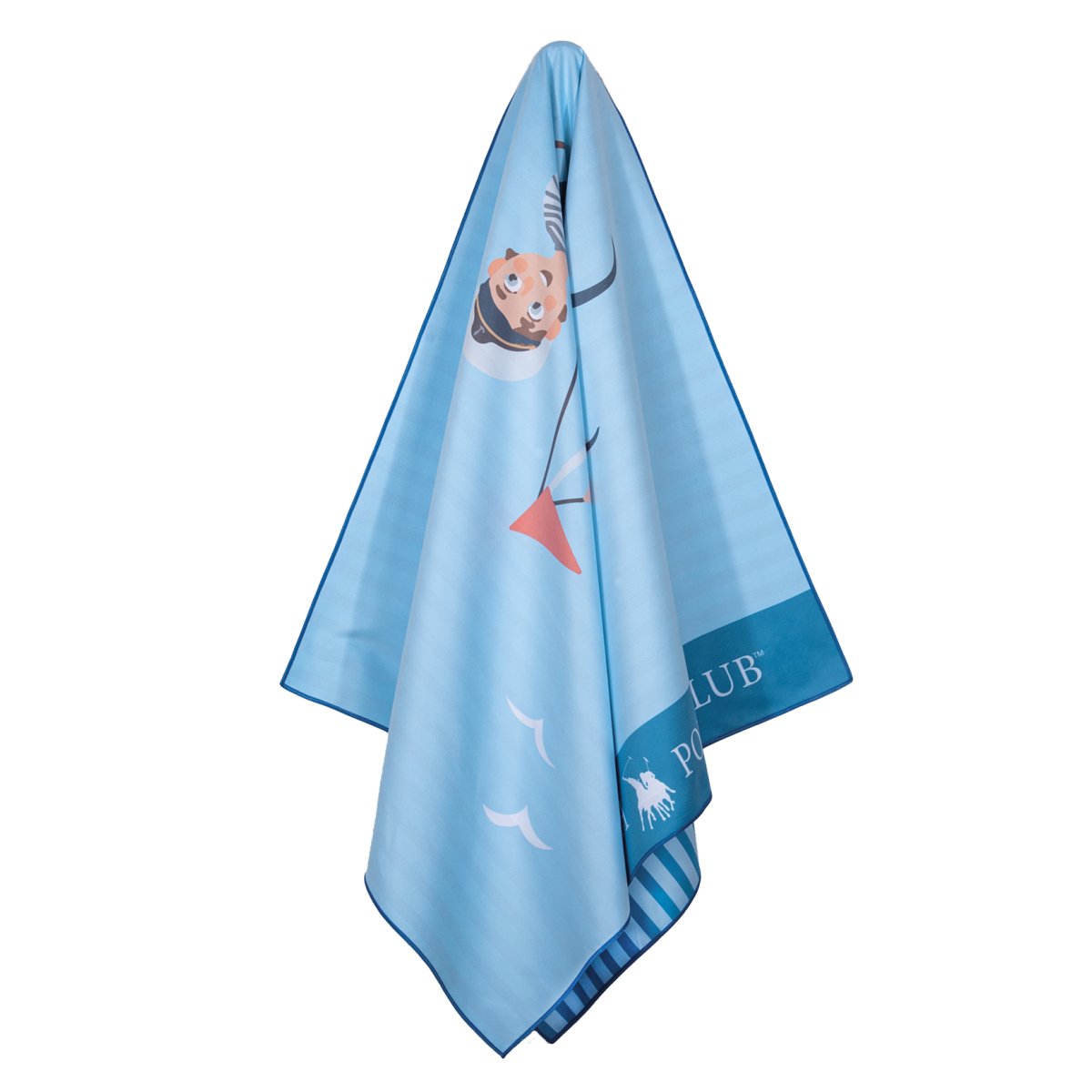 Παιδική Πετσέτα Θαλάσσης Microfiber 2 Όψεων (70x140) Greenwich Polo Club Junior 4178