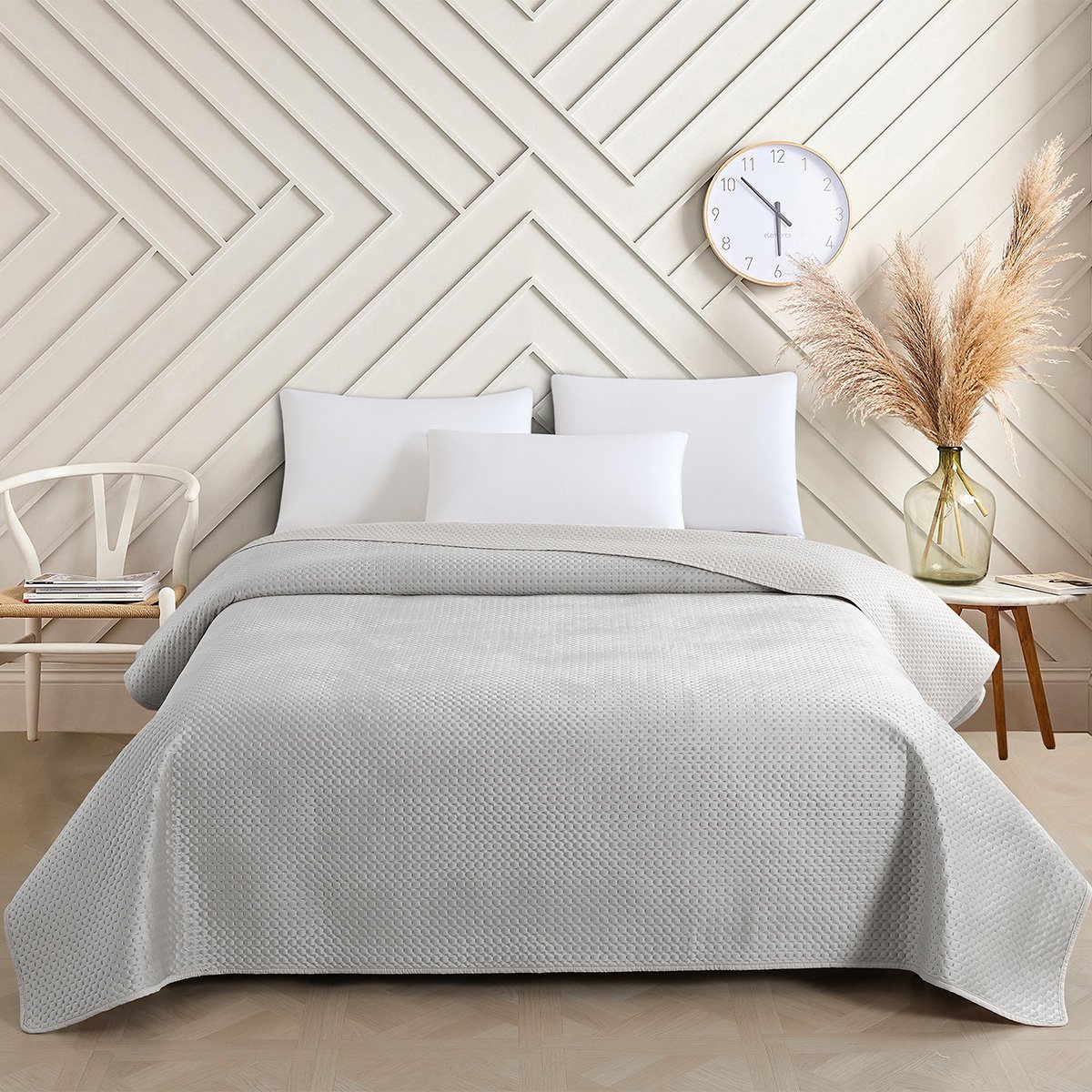 Κουβερλί Μονό (160x240) 2 Όψεων Melinen Omnia Grey