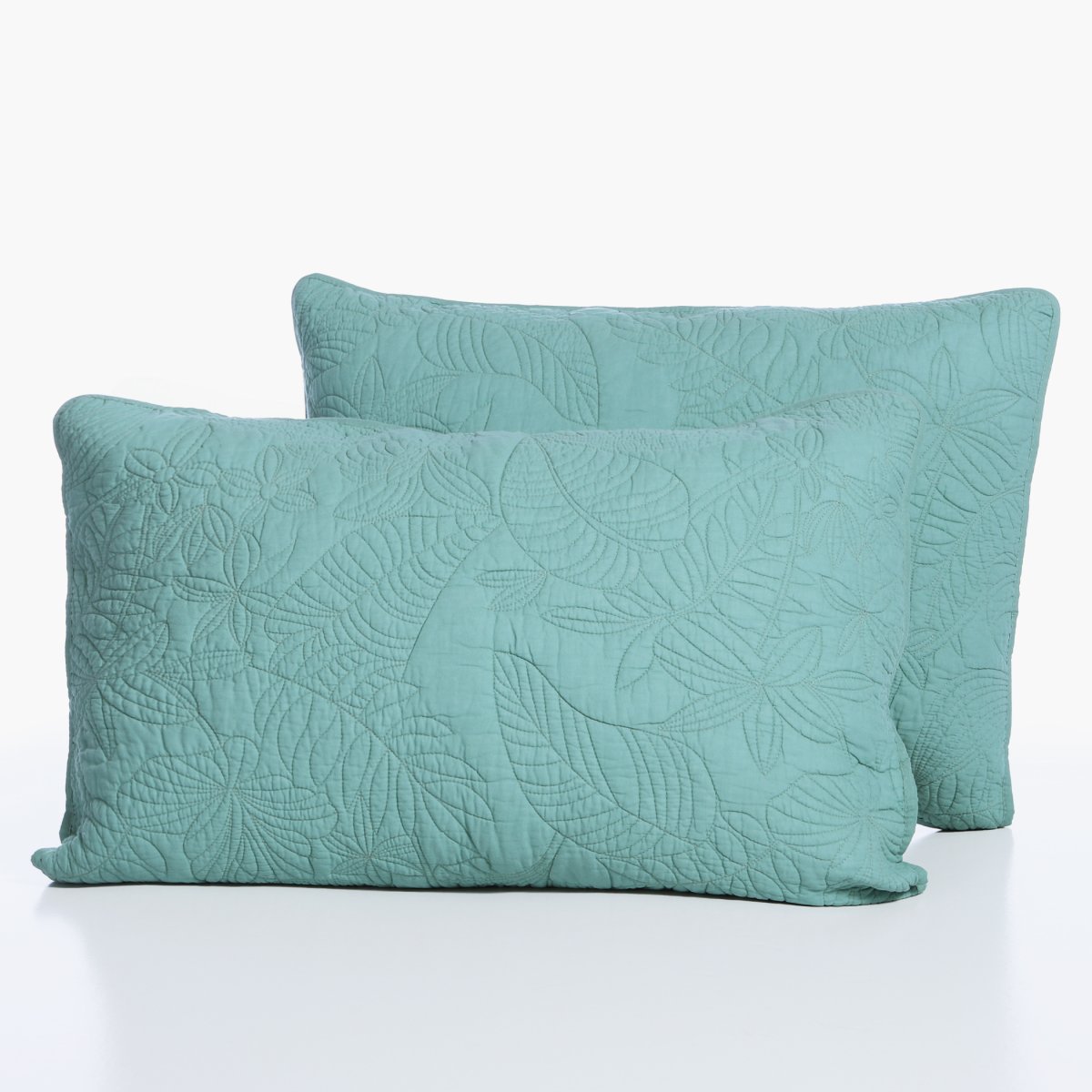 Ζεύγος Μαξιλαροθήκες Καπιτονέ (52X72) Nef-Nef Homeware Smart Charisma Green Λευκά Είδη Κρεβατοκάμαρας Ύπνου Σετ Spitishop