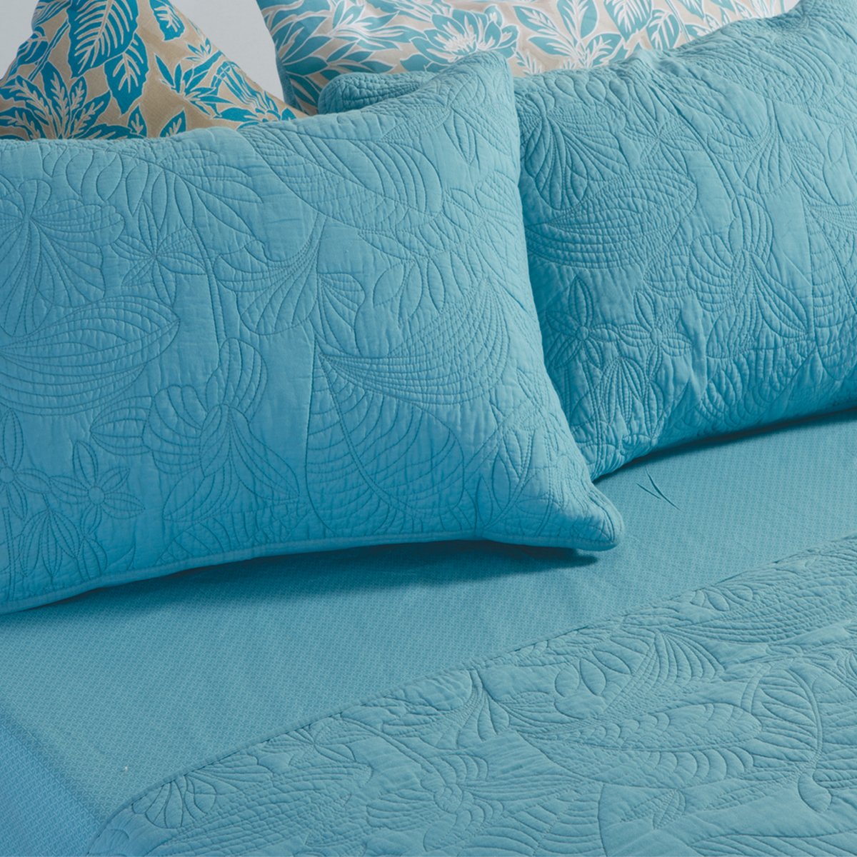 Ζεύγος Μαξιλαροθήκες Καπιτονέ (52X72) Nef-Nef Homeware Blue Charisma Λευκά Είδη Κρεβατοκάμαρας Ύπνου Σετ Spitishop