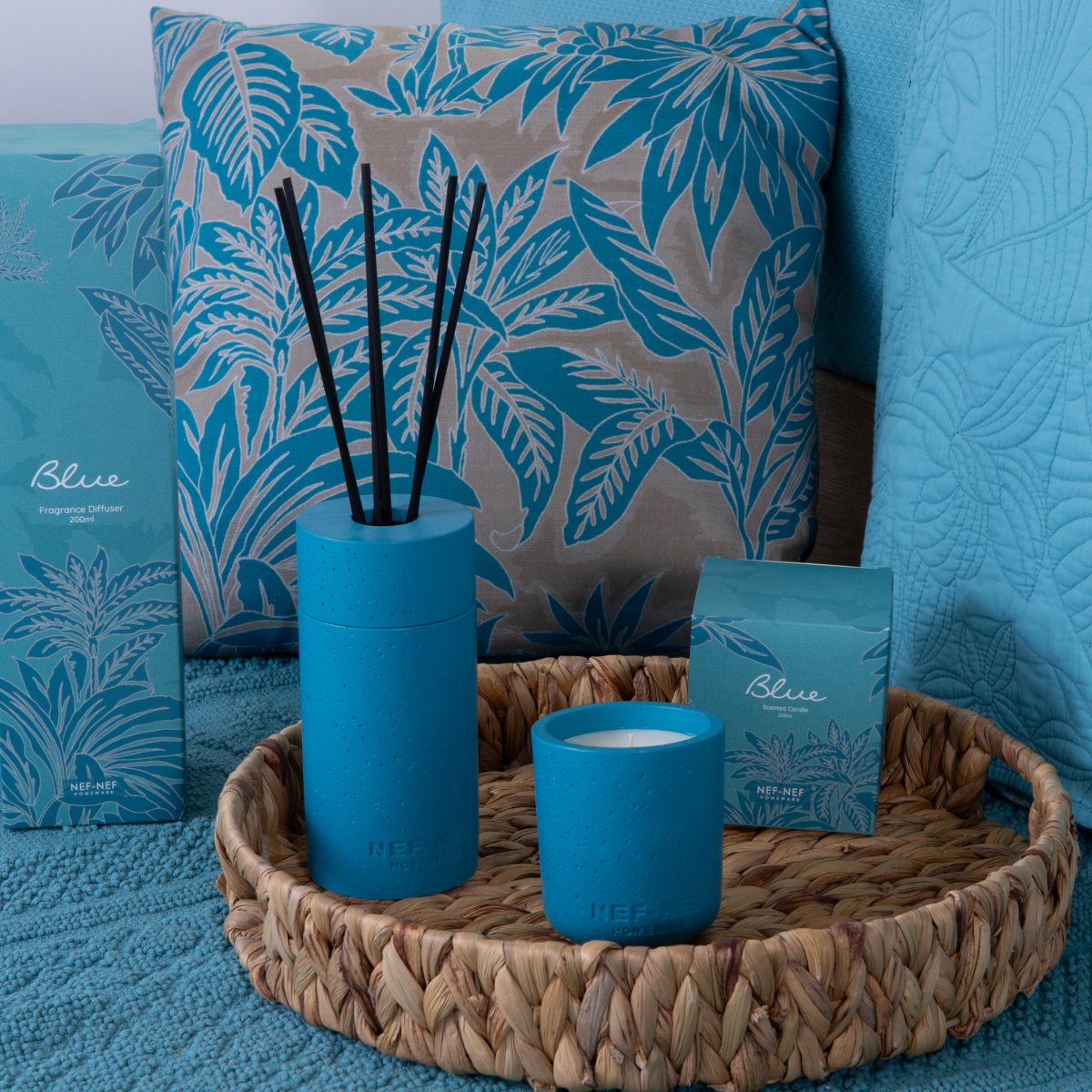 Κερί Αρωματικό 220Gr Nef-Nef Homeware Blue 26 Διακόσμηση Αρωματικά Χώρου - Diffuser Κεριά Spitishop