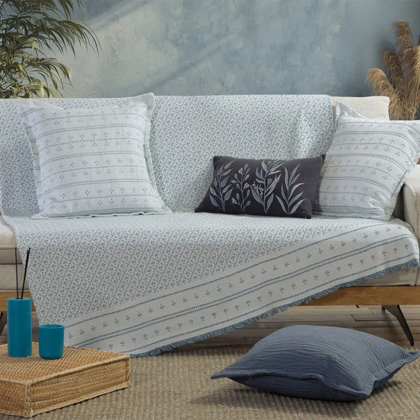 Ριχτάρι Καναπέ Τριθέσιου (170x300) Nef-Nef Homeware Blue Ishmar